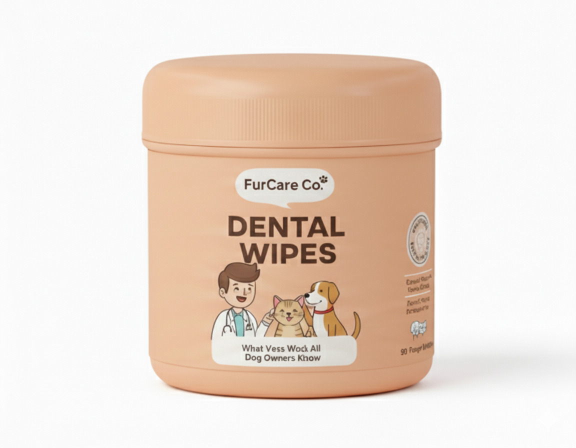 Professional Dental Finger Wipes for Dogs & Cats - 30 Count
